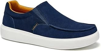 OrthoComfoot Men's Orthopedic Slip-On Loafers Walking Shoes: Casual Arch Support Loafers for Plantar Fasciitis, Comfortable Orthotic Dress Shoes for Foot and Heel Pain Relief