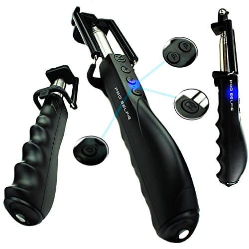 Pro Selfie Ultimate Monopod Wireless with Zoom, Foldable Holder & Tripod Support/Lightweight, Stylish, Rechargable, BT Shutter app. Includes 12 Months Warranty.