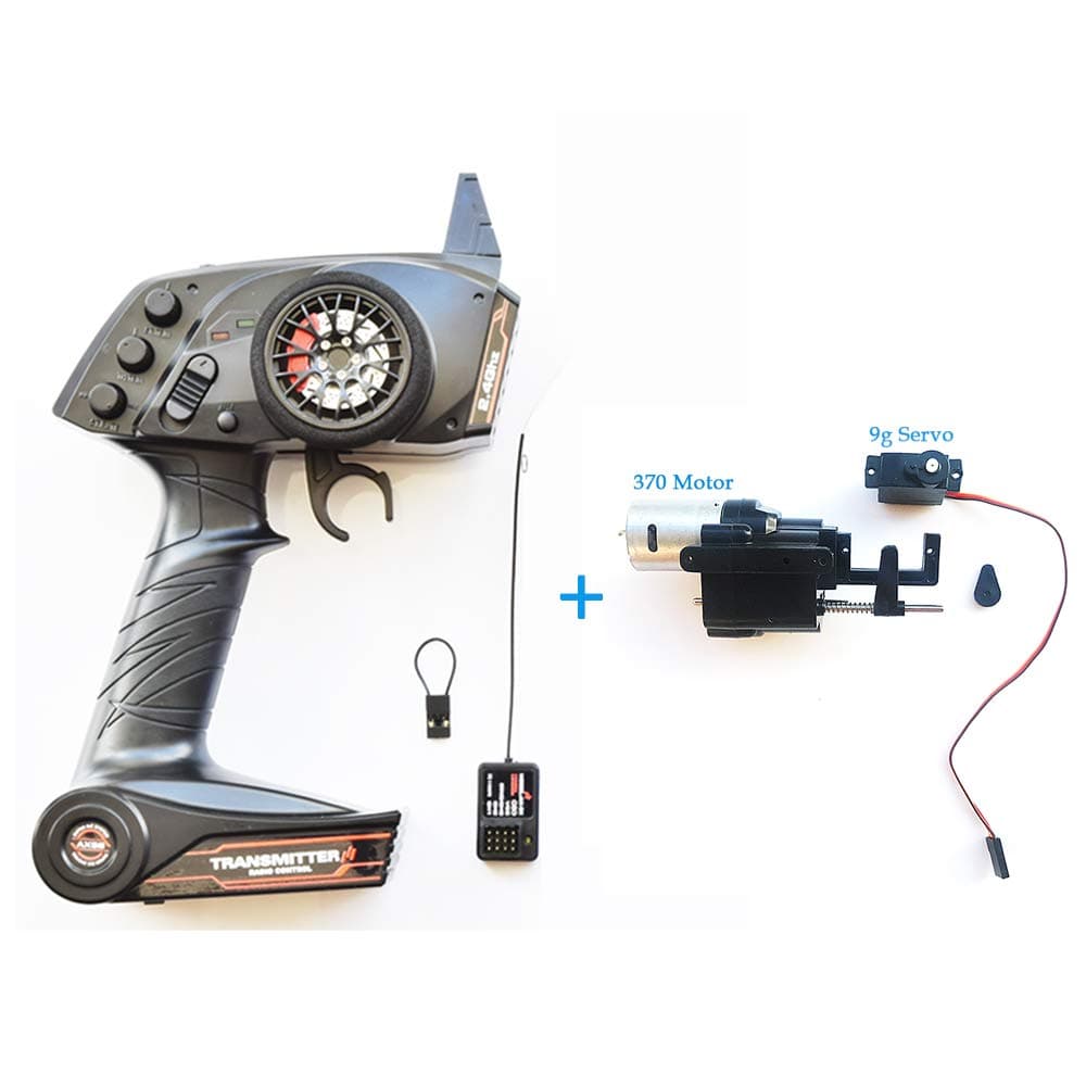 WPL MaxMetal Transmitter Upgrade 2 Speed Gearbox OP Fitting Accessories Full Scale Remote Control Model/Ship Model General Purpose 3 Channel Controller (Remote Control & Receiver & 2 Speed Gearbox)