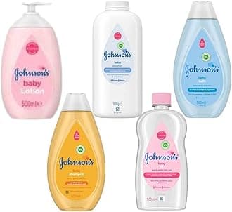 Ultimate Johnson's 500ml Baby Bath Time Bundle Set - Baby Oil, Baby Bath, Baby Lotion, Baby Talc, Baby Shampoo