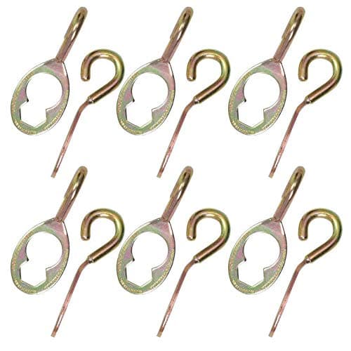 Lag Bolts | HexHook Pro Anchoring Plate 12 Pack - for GroundGrabba Pro, Pro II Products
