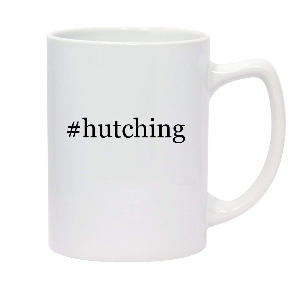 #hutching - 14oz Hashtag White Ceramic Statesman Coffee Mug