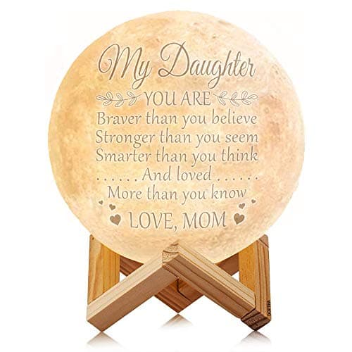 Doptika Engraved Moon Lamp (ML-001-MomDau)