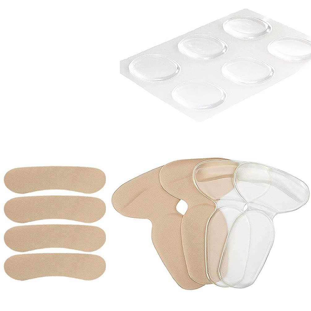 High Heel Pads (14 pcs) High Heel Inserts for Women, Heel Grips, Shoe Cushion Inserts Women, Heel Snugs, Shoe Pads for Women & Men - Blister Prevention Improve Shoes Too Big