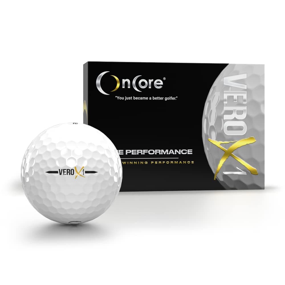 ONCORE GOLF VERO X1 Balls - White (Dozen) - Tour Performance Balls