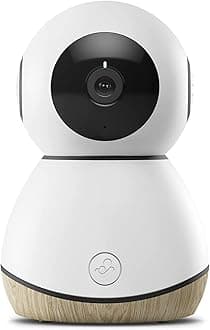 Maxi-Cosi See Baby Monitor, 24/7 Reassurance, Monitor with Camera (1080p HD) and Audio, Compatible with Alexa and Google Assistant, White Wood, 2 Year Warranty