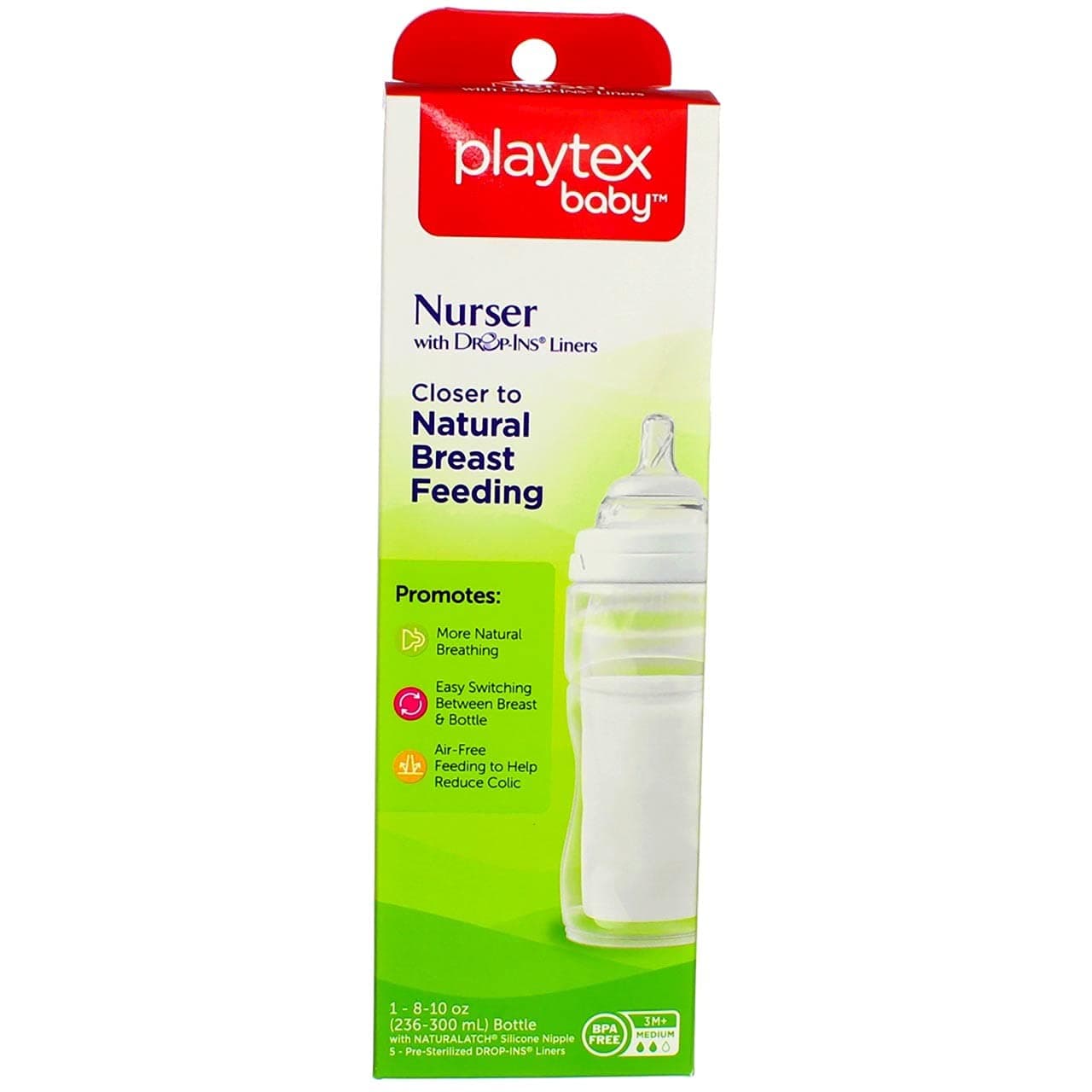 Playtex Nurser with Drop-Ins Liners - 8 oz, Pack of 1