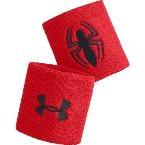 Under Armour Alter Ego Spiderman Wristbands 2 Pack Red