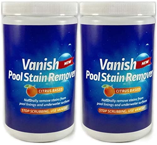 Vanish Pool & Spa Stain Remover 2 Pack (4LBS)- Natural Safe Citrus Based, Works Excellent on Vinyl, Fiberglass, and Metals, Removes Rust and Other Tough Stains