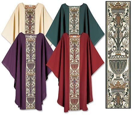 Coronation Round Neck Chasuble (Purple)