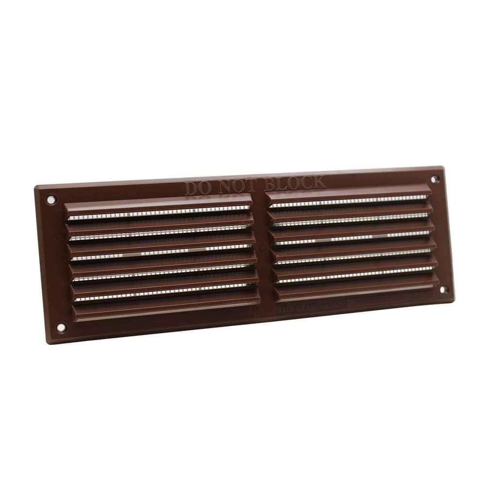 Rytons 9X3 Louvre Ventilation Grille with Flyscreen - Brown