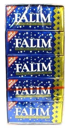 Sugarless Plain Gum - 5-Pack by Falim [Foods]