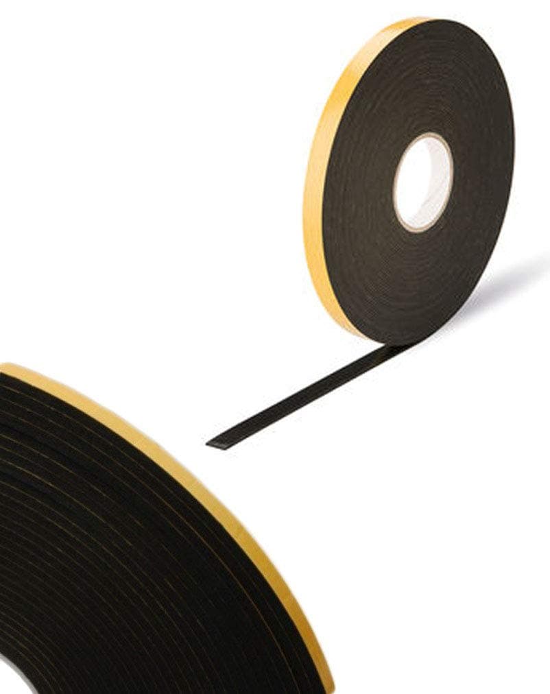 Double Sided Foam Tape - Black - 3mm x 10mm x 20m - Security / Glazing / Craft Tape