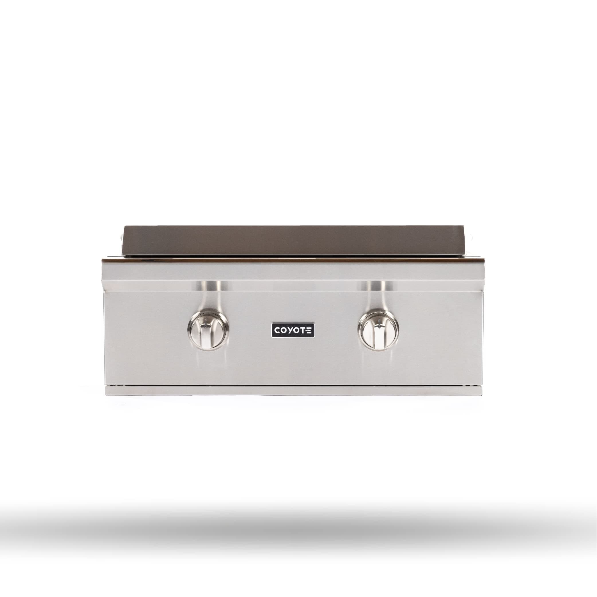 Coyote 30-in. Flat Top Grill, Built In 2-Burner Propane Gas Grill, 17,000 BTUs - C1FTG30LP
