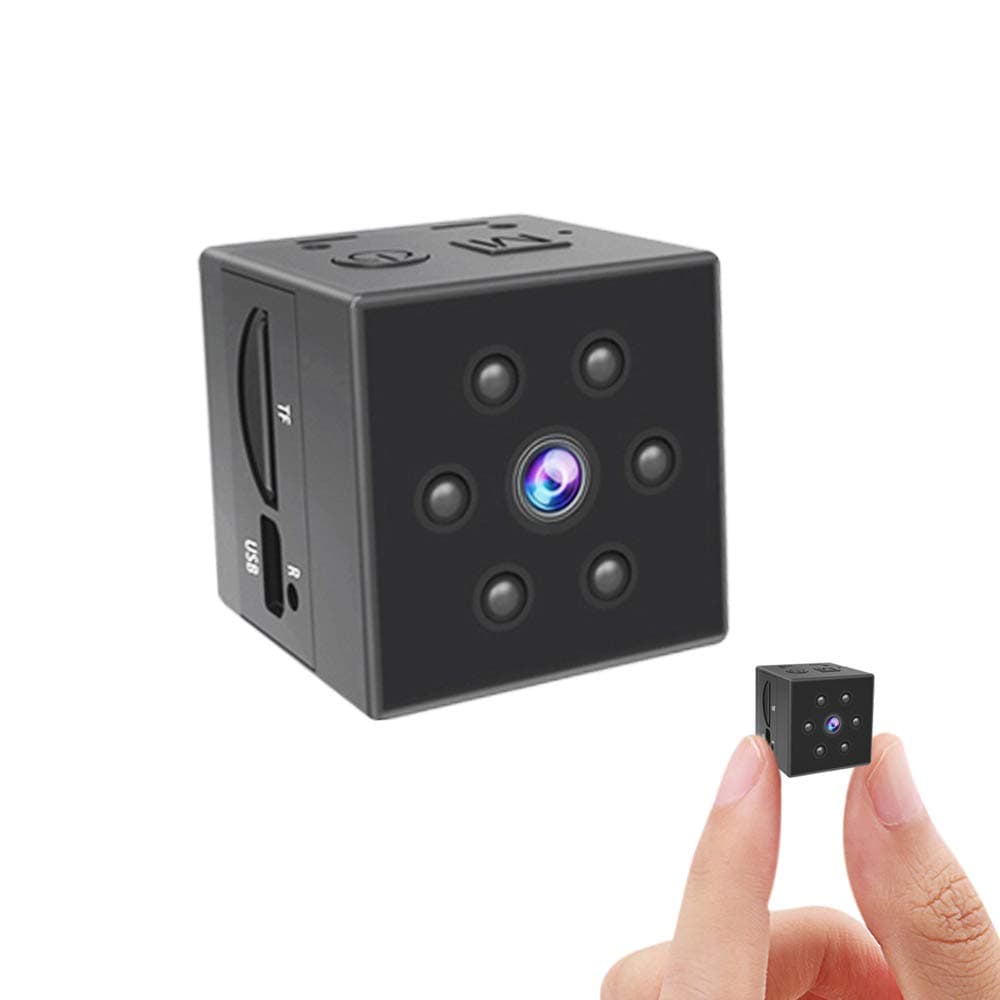 Gurmoir Hidden Camera Mini Camera Sports DV,Mini HD 1080P Nanny Cam with Night Vision and Motion Detection.Portable Sports DV Video Recorder Security Camera for Home, Car, Office(No Phone APP)