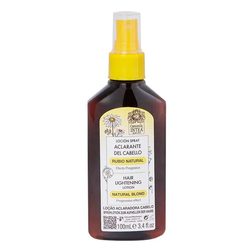 Natural blonde hair lightening lotion
