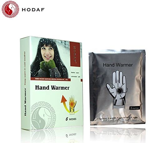 Hand Warmer Heat Pad X6 By Hodaf Use This Disposable Patch for Cold Hands in Winter or Cold Snaps Fits in Your Gloves or Pocket for Needed Warmth