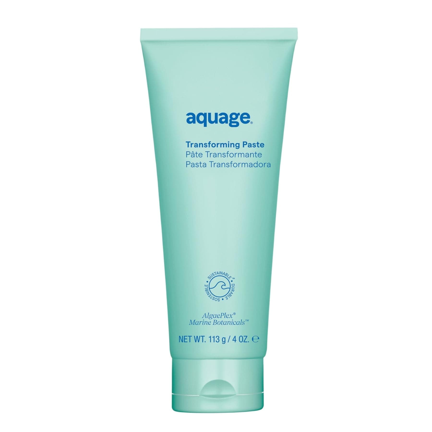 Aquage Transforming Paste, Ultra-Firm Hold Texturizer, Non-Greasy, Combines the Flexibility of a Wax With The Hold of Hairspray, 4 Oz.
