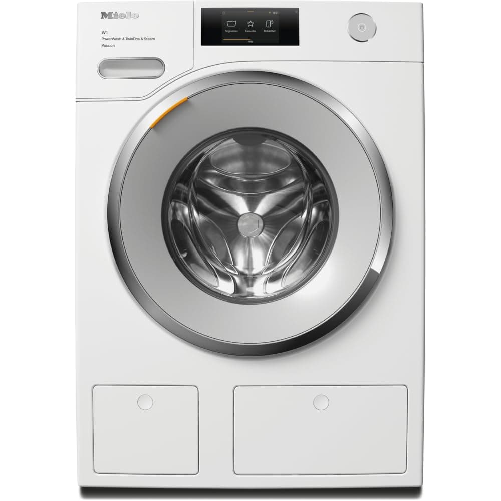 Miele 11072670 WWV980 WPS Passion 9 KG W1 Front-Loading Washing Machine with ProfiEco Motor, CapDosing, M Touch, TwinDos, QuickPowerWash, SingleWash and Miele@home System, Lotus White