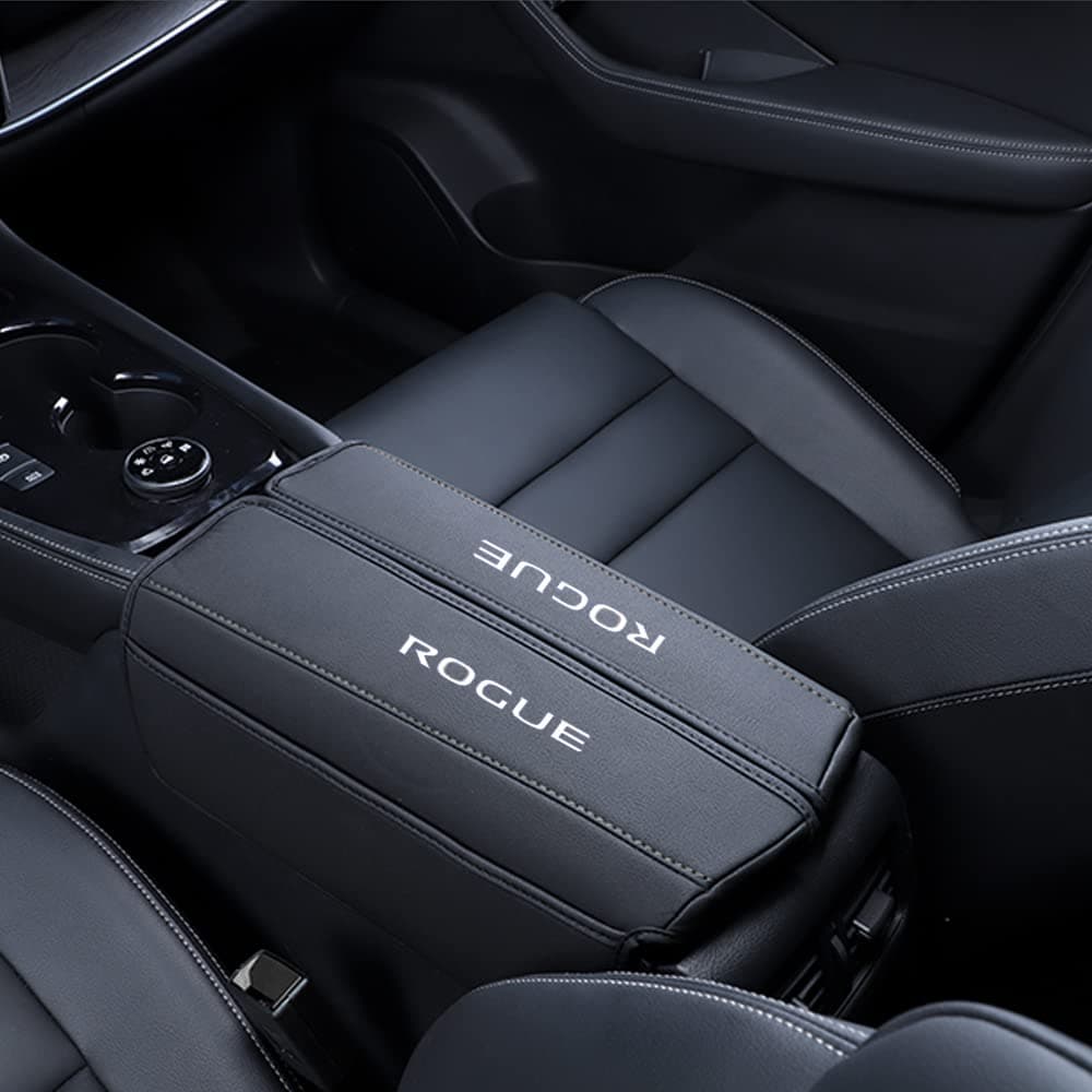 Leather Center Console Armrest Cover