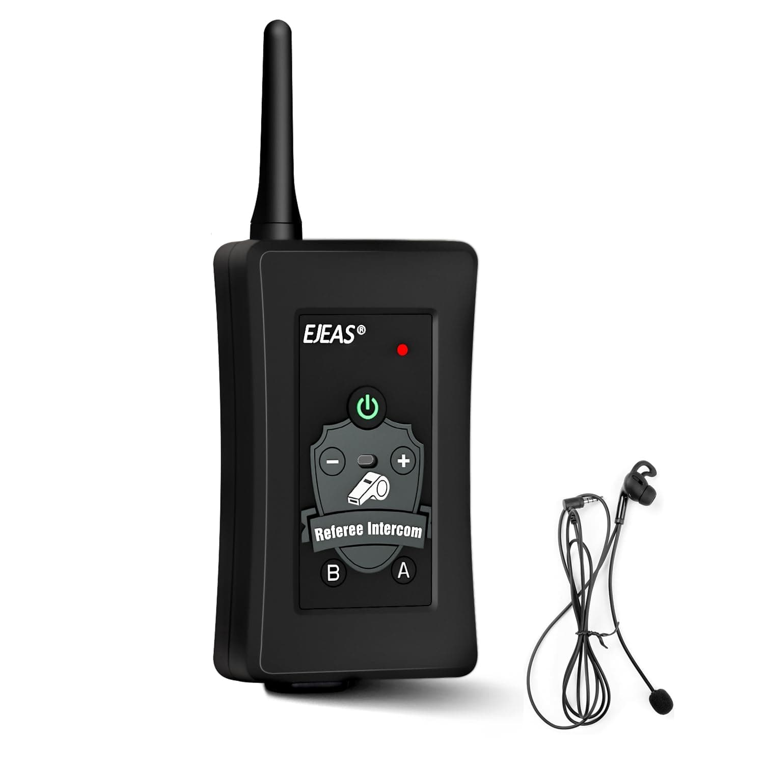 EJEASFBIM professional football referee Bluetooth intercom, 1500 meter long distance four person online intercom, CVC noise reduction (FBIM-1)
