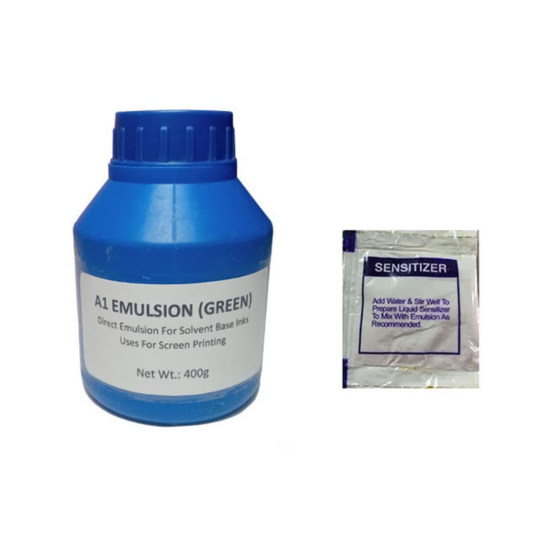 CMR Screen Coating A1 Emulsion 400g with 2 Sensitizer Pouch for Screen Printing Uses.