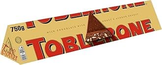 Milk Chocolate Bar, Swiss Chocolate with Honey and Almond Nougat, Made with Swiss Milk, Perfect for Gifting or Sharing, 750 g (Pack of 1)