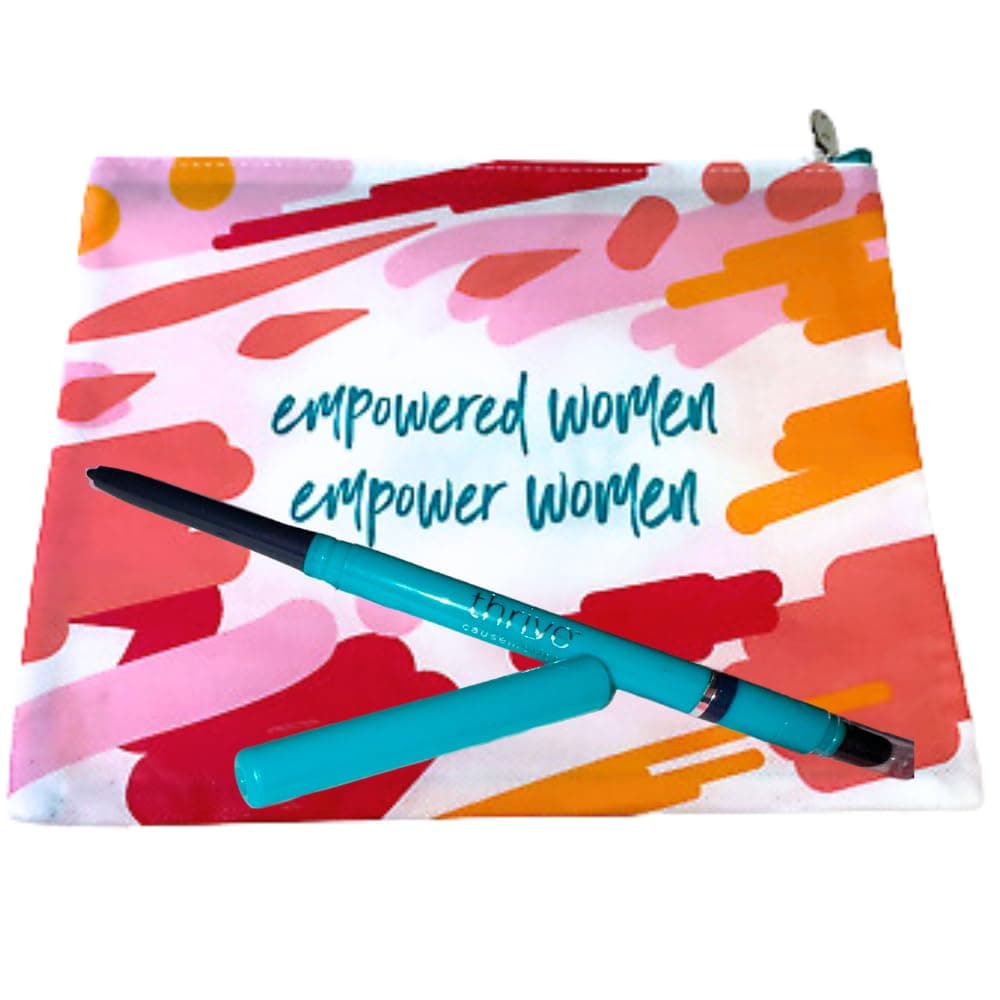 Thrive CausemeticsInfinity Waterproof Eyeliner Unboxed PLUS Makeup Bag TALIA (Navy Matte)