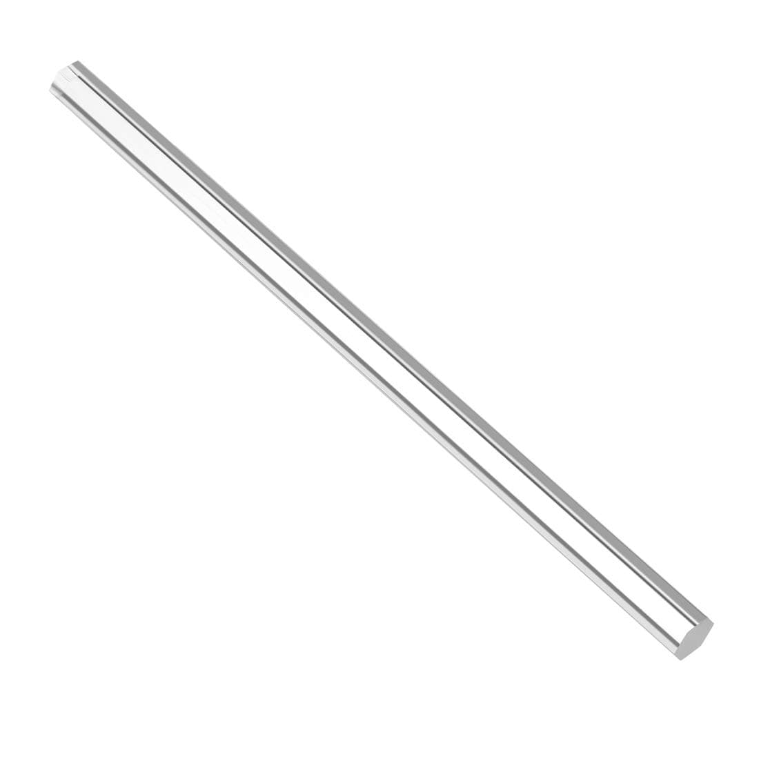 sourcing map Acrylic Hexagon Rod Clear 12mmx12mmx250mm Solid Plastic PMMA Bar Stick