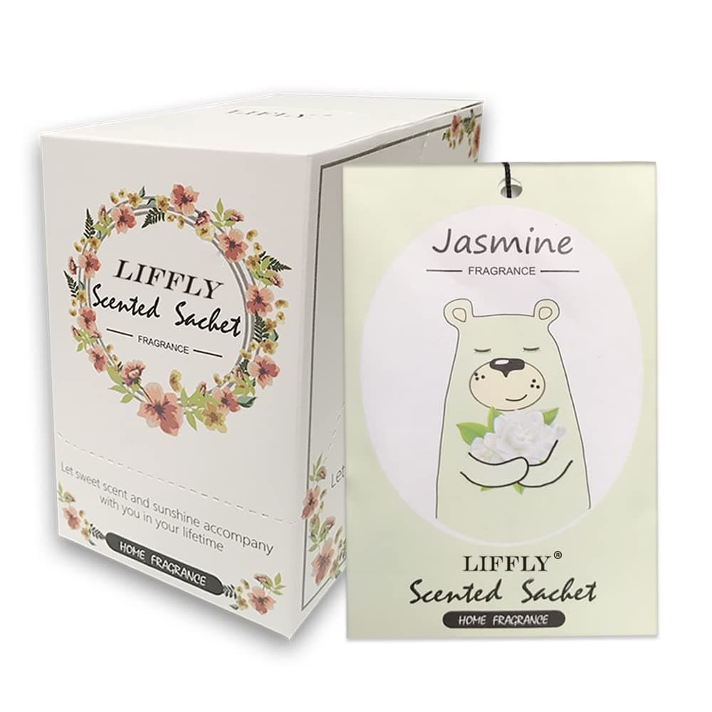 14 Packs Jasmine Scented Sachets Bag for Drawer and Closet Xmas Gift 15 Scents Optional