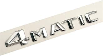 3D ABS Chrome Letters Car Rear Trunk Emblem Badge Sticker C43 C180 C200 C220 C300 C350 Logo Fit For Mercedes W205 W204 Accessories Car Stickers (Color : 4MATIC)