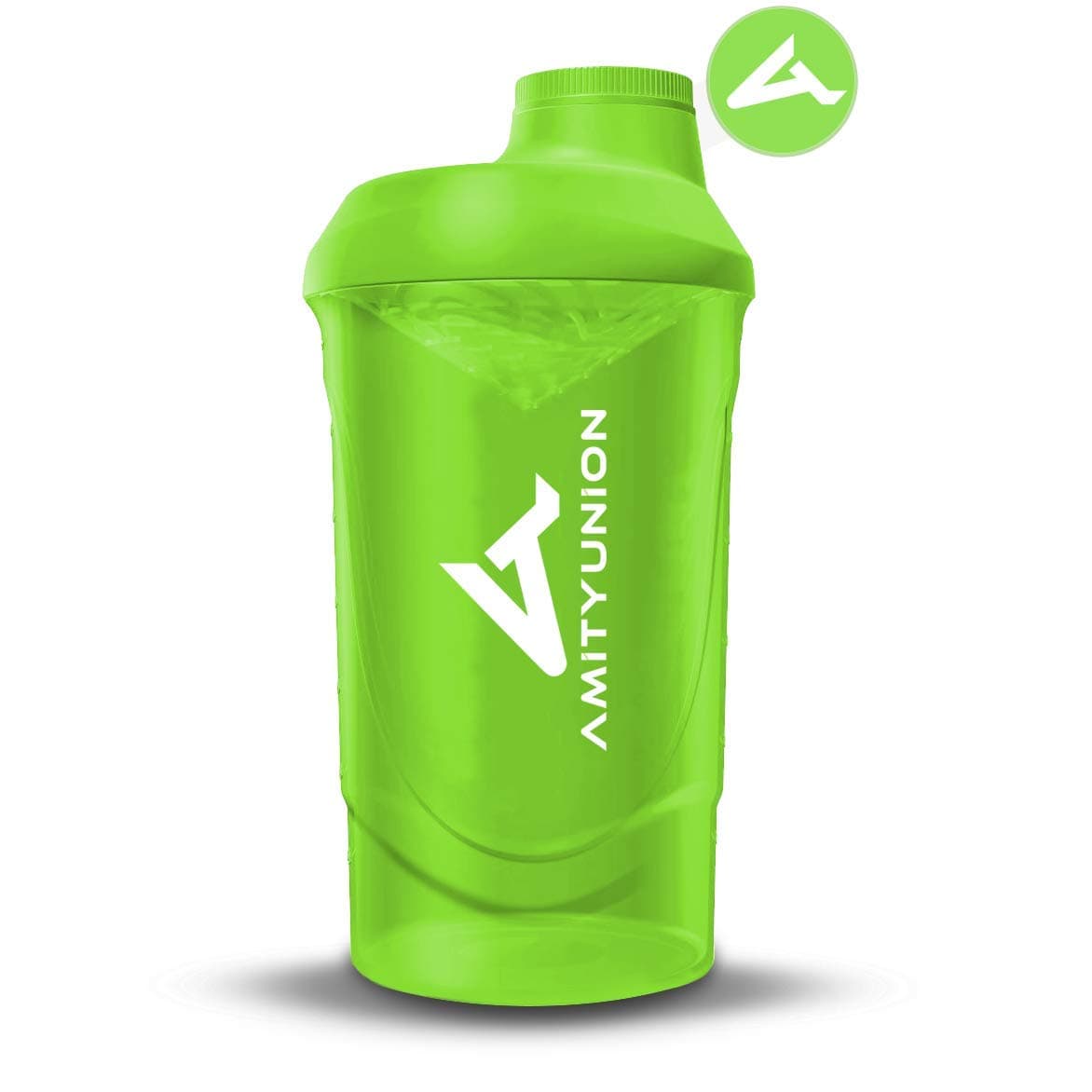 Protein Shaker Deluxe – Leak-Proof – BPA-Free with Strainer, Scale for Creamy Whey Shakes, Gym Fitness Cup for Isolates and Sports Concentrates (Green, Deluxe 800ml)