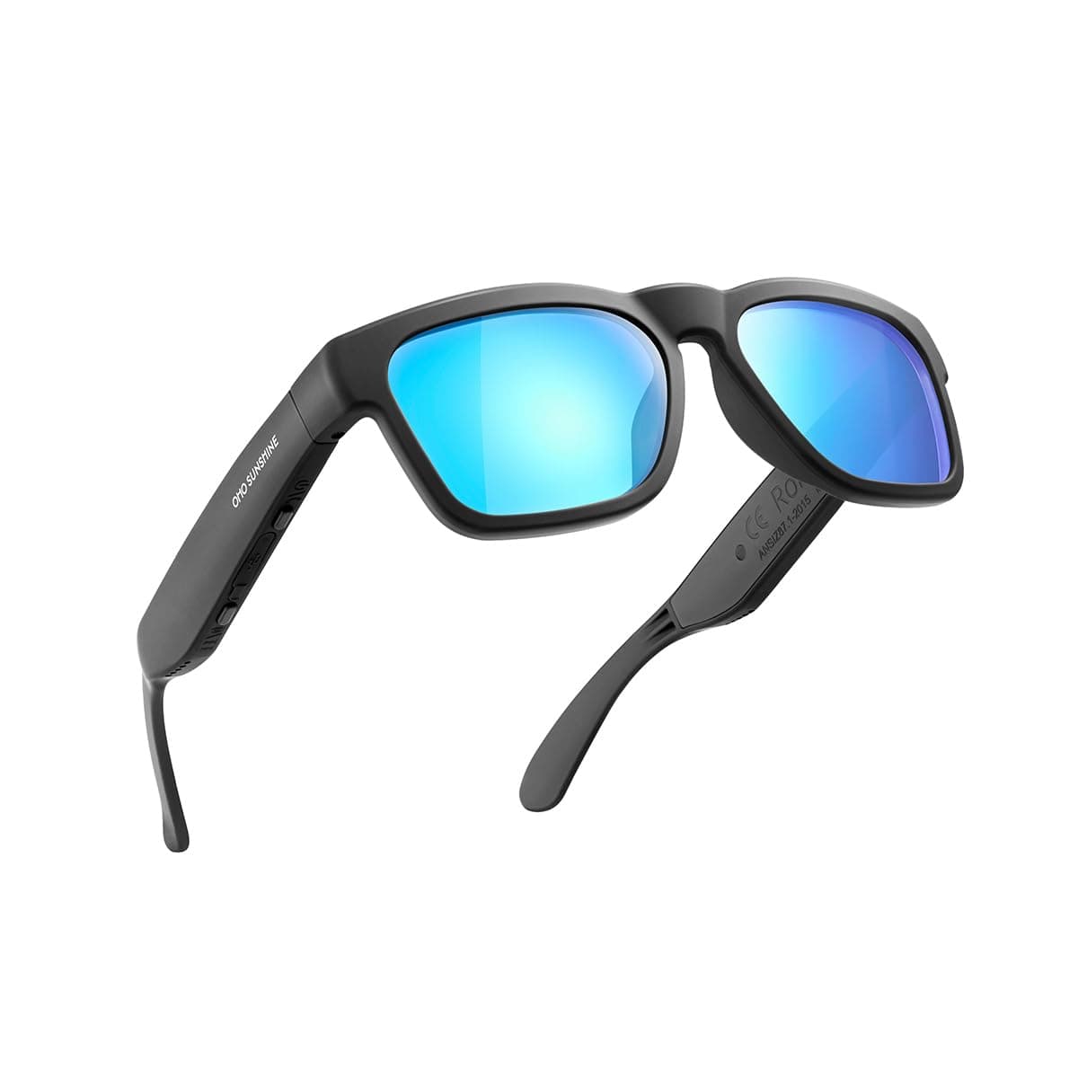 Smart Sunglasses Unisex, Polarized Glasses with Bluetooth Speaker, Athletic/Ourdoor UV Protection, Voice Control