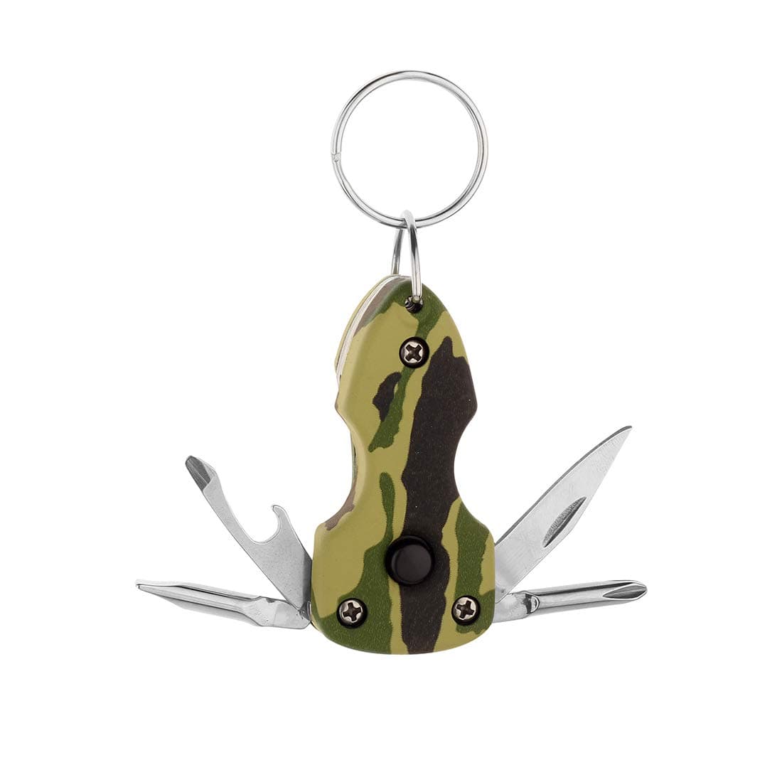 6 in 1 Torch Multi-Tool Keychain (Army)