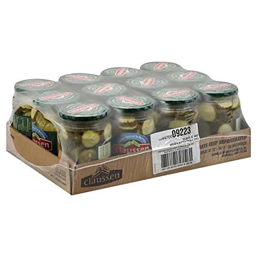 Kraft Claussen Bread N Butter Sliced Pickle Chips, 24 Ounce -- 12 per case.