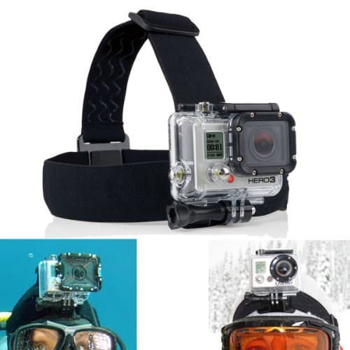 Orcspro Head Strap Camera Mount Support All Gopro Hero4, Hero3+, and Hero Original Cameras