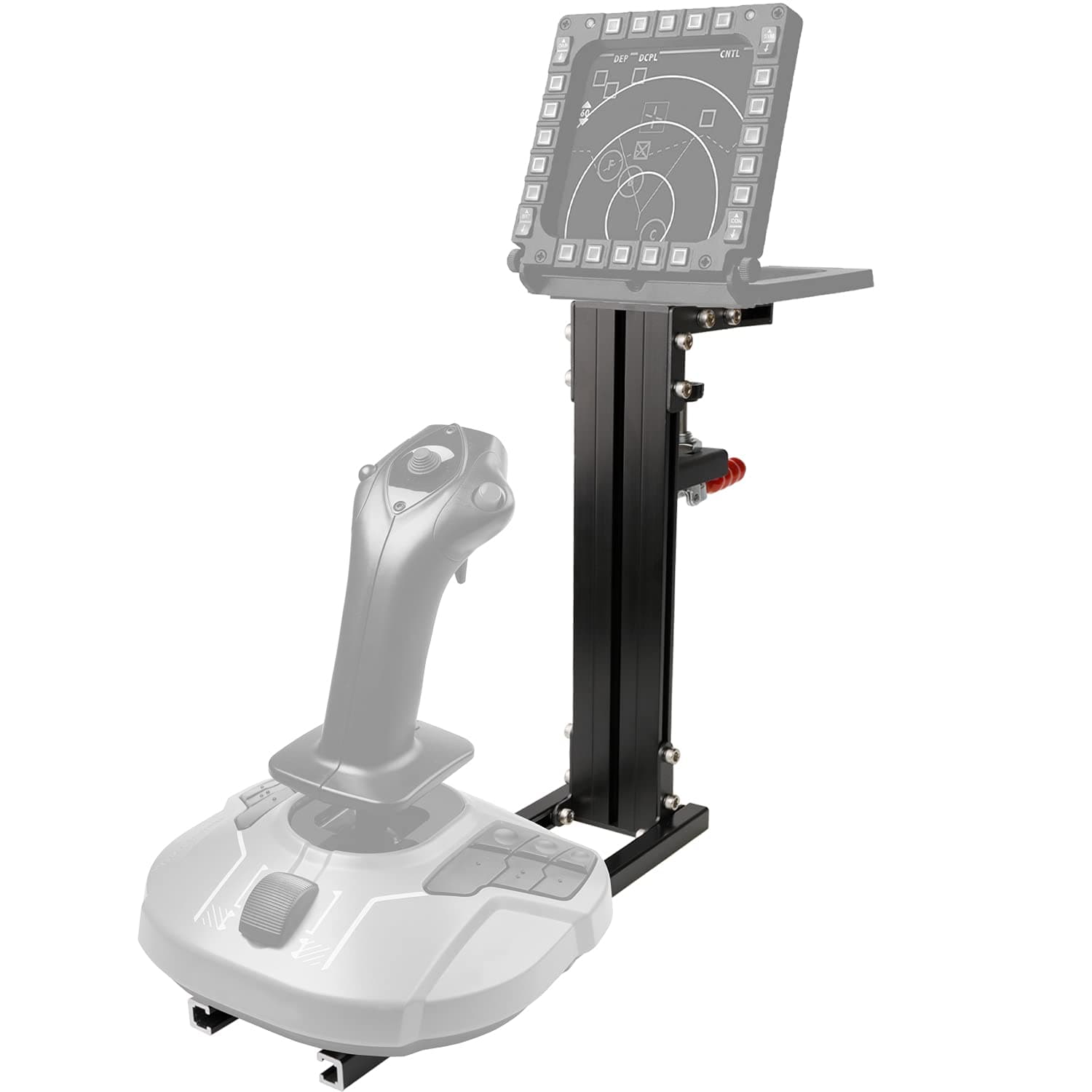 Hikig Desk Mount for Flight Sim Joystick, Throttle & Hotas Systems - Black, USB, Joystick Mount, Compatible with Thrustmaster T16000M FCS, TWCS Throttle, Warthog, Logitech X55/X56 & More