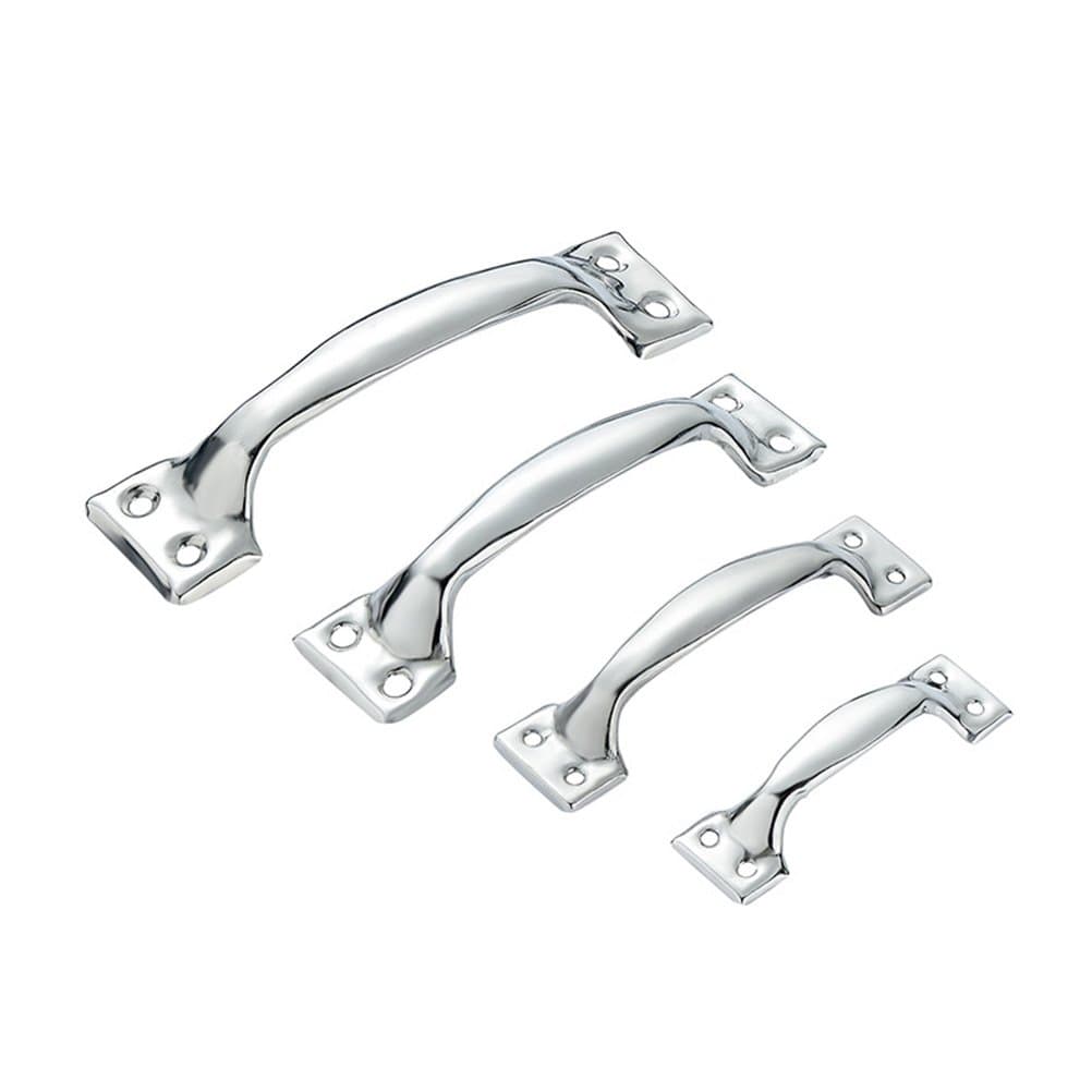 DayCount Pack of 20 Silver Tone Stainless Steel Pull Handles Grips Grab Handle Silver Utility Pull for Windows Doors (5-inch)