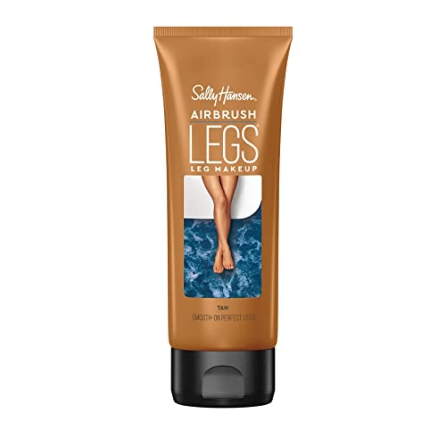 Airbrush Legs Leg Makeup Lotion | Easy Application, Flawless-Looking Legs, Water-Resistant, Transfer-Proof | Tan | Natural Tan Finish
