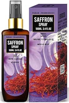 Parag Fragrances Essential Oil Room Spray Perfume For 24 Hours Freshness & Fragrance at Home/Spreading Positive Energy, Best For Relaxation, Air Freshener / 100ml (Saffron)