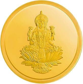 24K (999) Purity Goddess Lakshmi Gold Coin 1 Gms