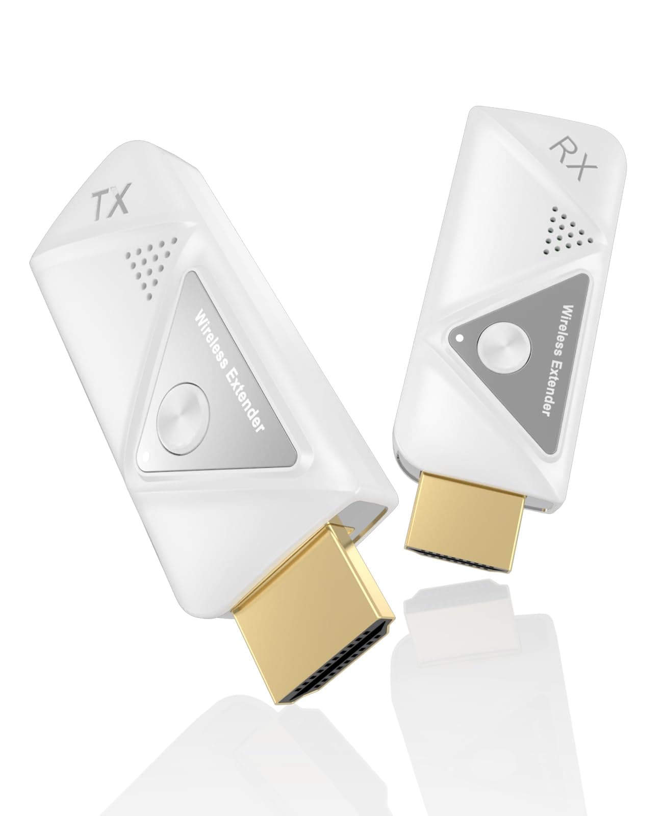 Wireless HDMI Transmitter and Receiver , 98FT Range, 2.4G/5G Wireless HDMI Extender Kit for Streaming Video and Audio to Monitor from Laptop/PC/TV Box/Projector, Plug & Play, No App/Bluetooth Needed