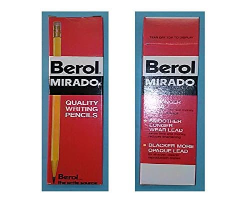 Berol(r), Mirado(r), Quality Writing Pencil, Semi-soft, 174-1 1/2, Sold in Units of 12 Pencils Made in the USA, (Virgin Vintage Product)