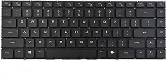 Replacement Backlit Keyboard for Dell Alienware M15 R7, R6, R5 Series Laptop, USA Layout, Black With RGB Backlit