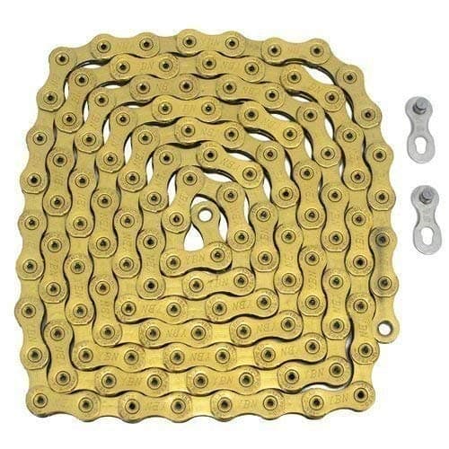 YBN 12 Speed Chain 126 Link with Power Lock Gold, ST1449