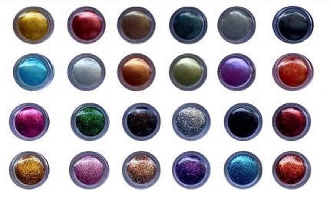 Elecsera Multicolor Eyeshadow Shimmer/Glitter Powder 24 Pcs 24 g (Multicolor)