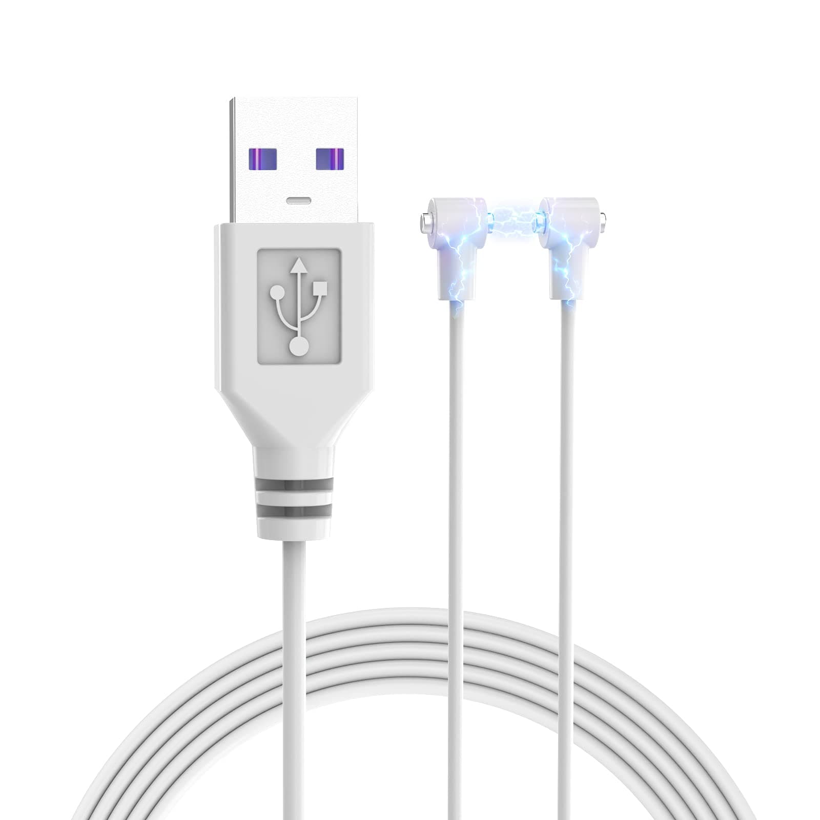 Fast Charging Magnetic USB Cable Cord Universal Charger for Massager, Compatible with Power Bank, Phone Charger Adapter & Computer, Suitable for Most Magnetic Massagers