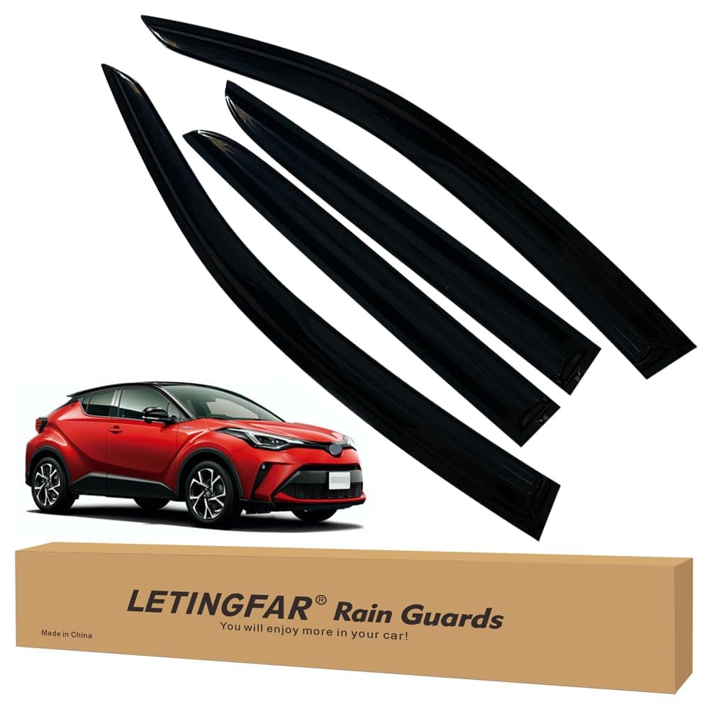 Window Visors Rain Guards for Toyota CHR 2017 2018 2019 2020 2021 2022 Accessories, Wind Deflectors Vent Shades for Toyota CHR