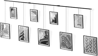 Umbra Exhibit Gallery Frames, Set of 9, 5x7 and 8x10, Black