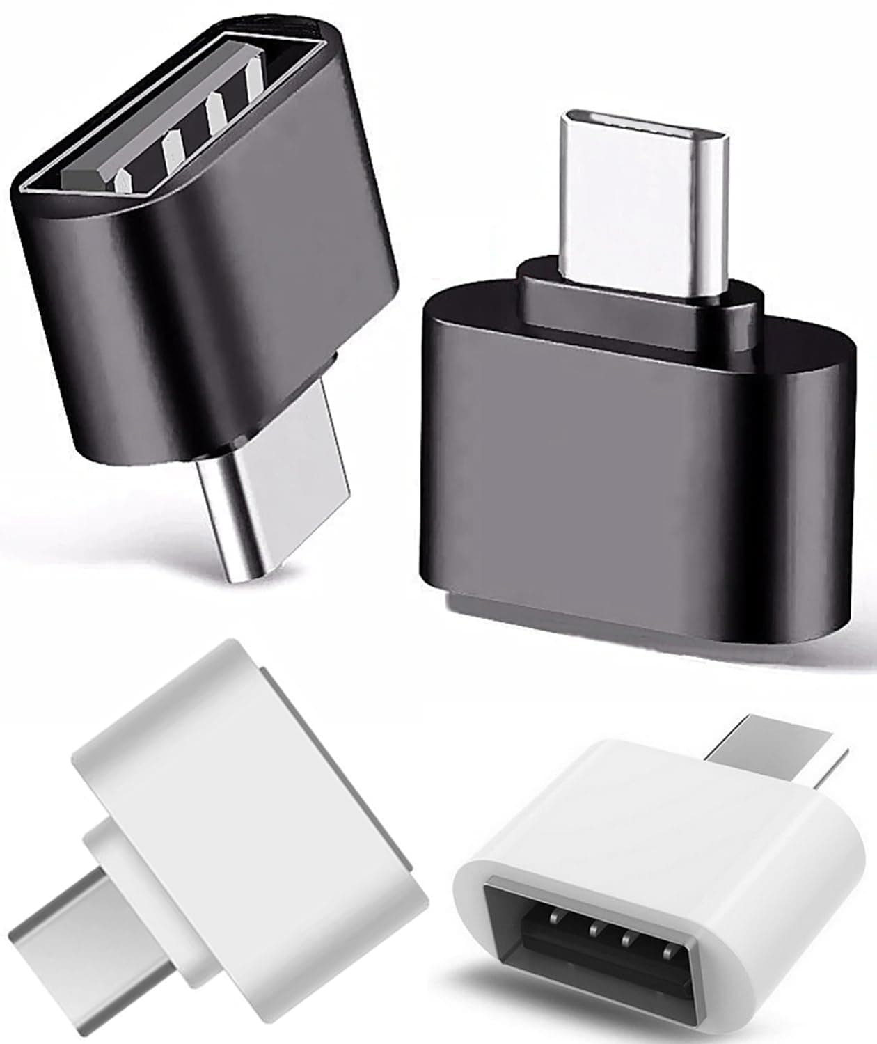 USB-C Female to USB 3.0 Male Adapter (2Pack) Compatible with Your Smartron t.Phone Multi use converting add Functions Such as Keyboard,Thumb Drives,mice,etc.(Black)